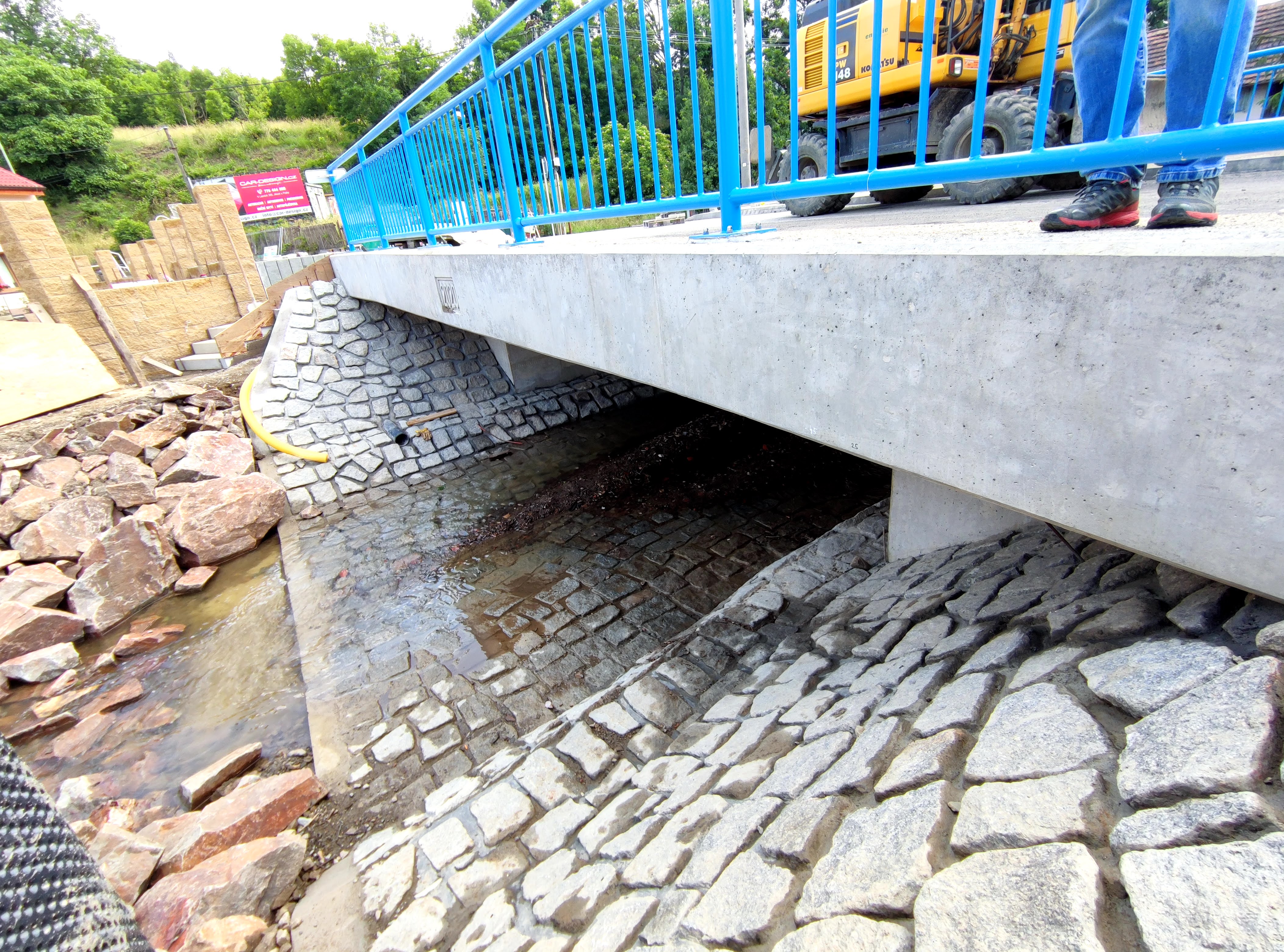 Dokončená výstavba mostu