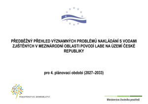 Návrhy předběžných přehledů významných problémů nakládání s vodami zjištěných v povodí